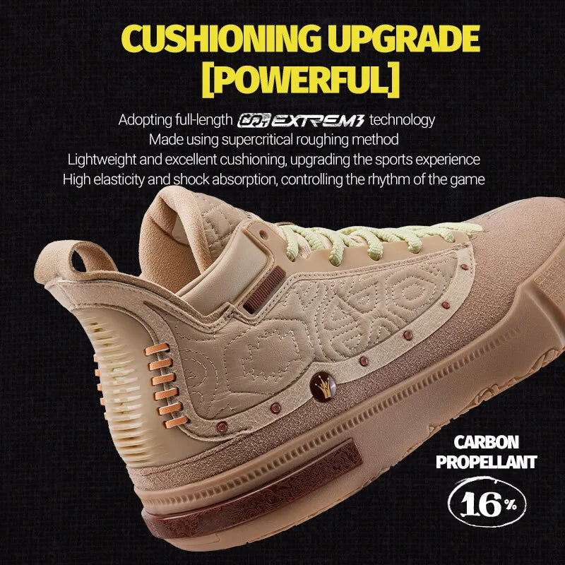 361 Degrees Joker 1 GT PE Men Basketball Shoes Trendy Leather Lightweight Shock-Absorbing Wear-resistant Male Sneakers 672511116