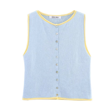Elegant Vest Woman Casual Sweaters Sweater Vests Knitwear Waistcoat Outerwears New Knit Women's Female Sleeveless Summer